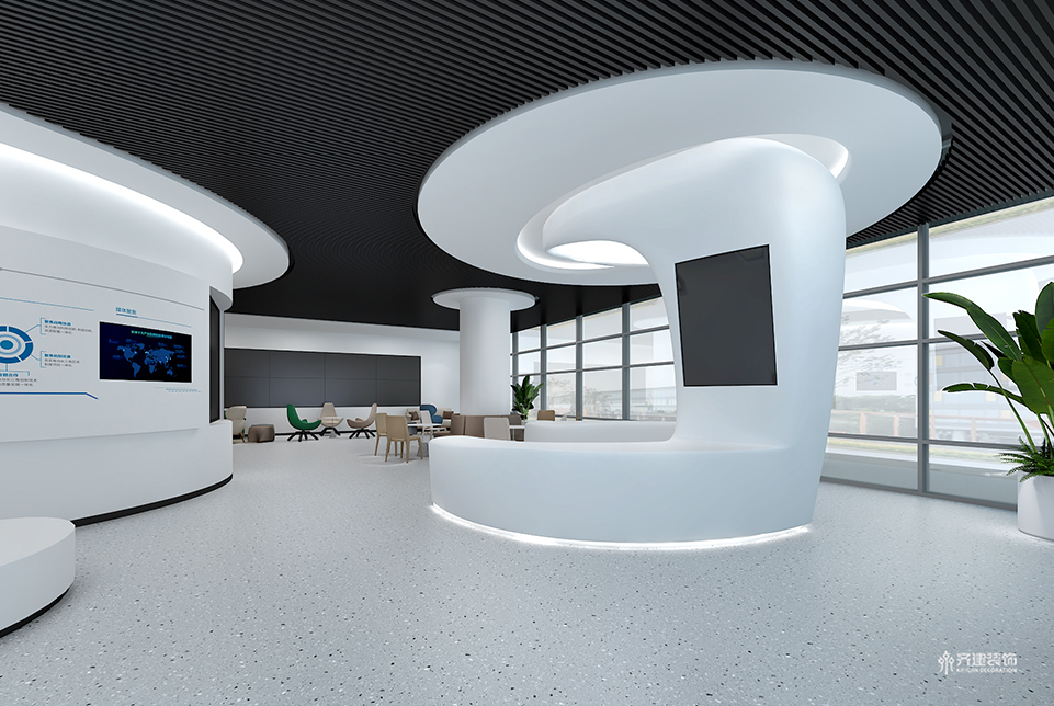 上海制氧設(shè)備展廳遠景3D效果圖設(shè)計
